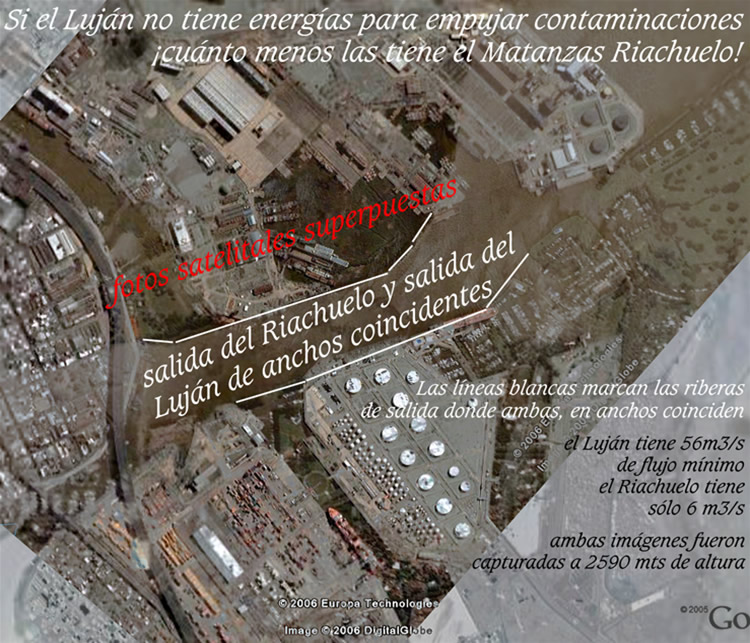 salidas del Lujan y Riachuelo superpuestas